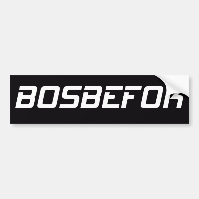 AUTOCOLLANT DE VOITURE BOSBEFOK (Devant)