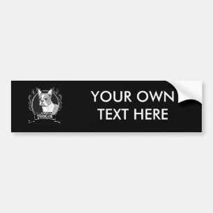 AUTOCOLLANT DE VOITURE BOSTON TERRIER (3)