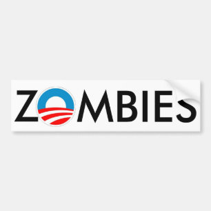 Autocollant De Voiture Boue d'Obama des ZOMBIS 4