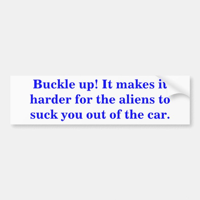 Autocollant De Voiture Bouge-toi ! Cela rend plus difficile pour les alie (Devant)