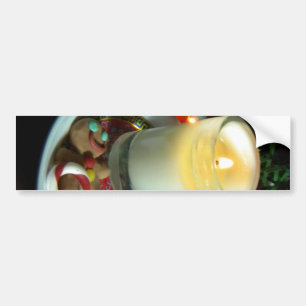Autocollant De Voiture Bougie III de biscuit de Noël