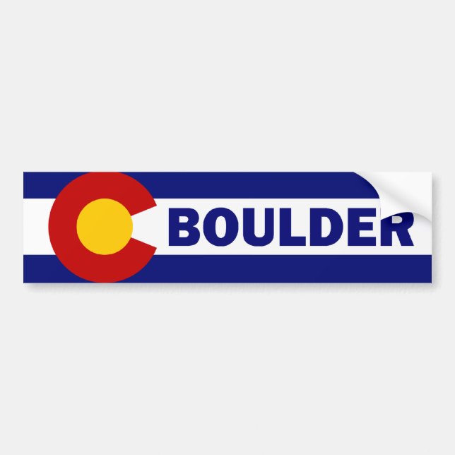 Autocollant De Voiture Boulder, le Colorado (Devant)