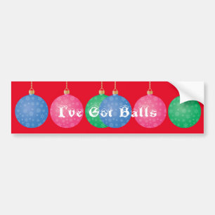 Autocollant De Voiture Boules d'ornement de l'arbre de Noël Thunder_Cove