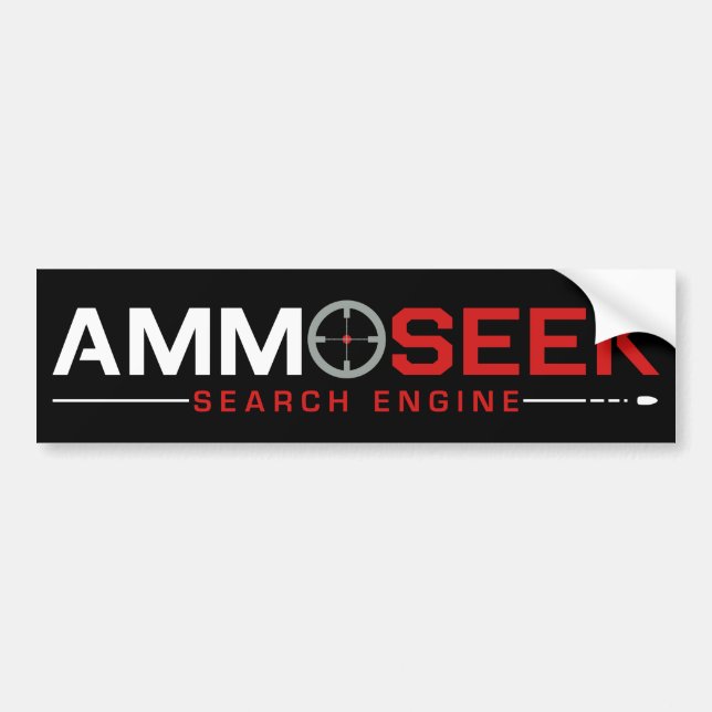 Autocollant De Voiture Bouton de pare-chocs du logo AmmoSeek - Noir 2019 (Devant)