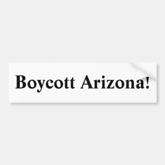 Autocollant De Voiture Boycott Arizona !