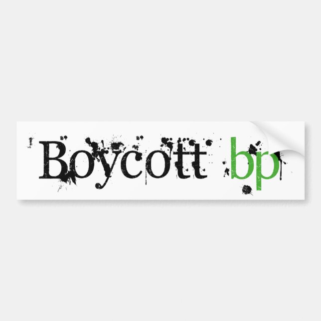 Autocollant De Voiture Boycott BP (Devant)