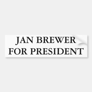 AUTOCOLLANT DE VOITURE BRASSEUR DE JANV. POUR LE PRÉSIDENT