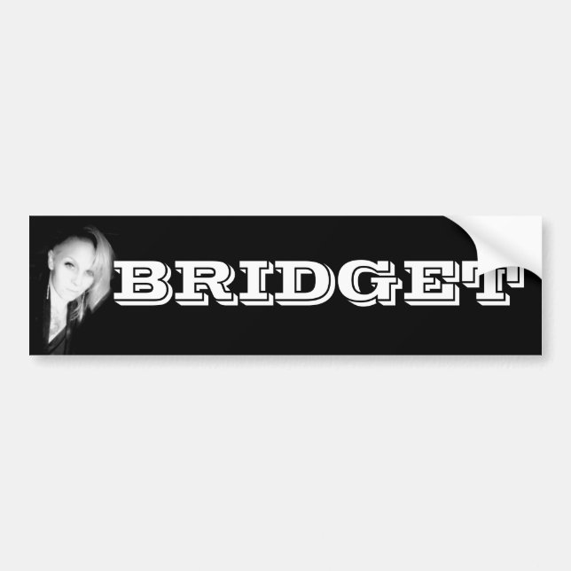 AUTOCOLLANT DE VOITURE BRIDGET EVANS BUMPER STICKER (Devant)