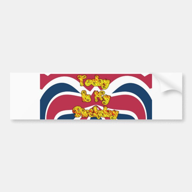 Autocollant De Voiture British Birday Gifts Art Print (Devant)