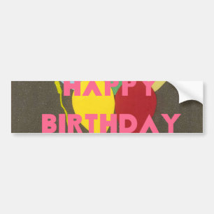 Autocollant De Voiture Bro Art d'anniversaire heureux