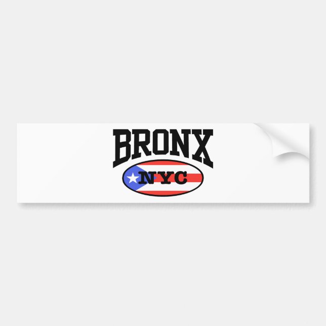 Autocollant De Voiture Bronx Puerto Rican (Devant)
