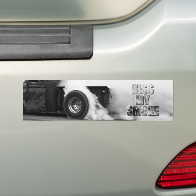 Autocollant De Voiture Brûle ! Embrasse ma fumée (En voiture)