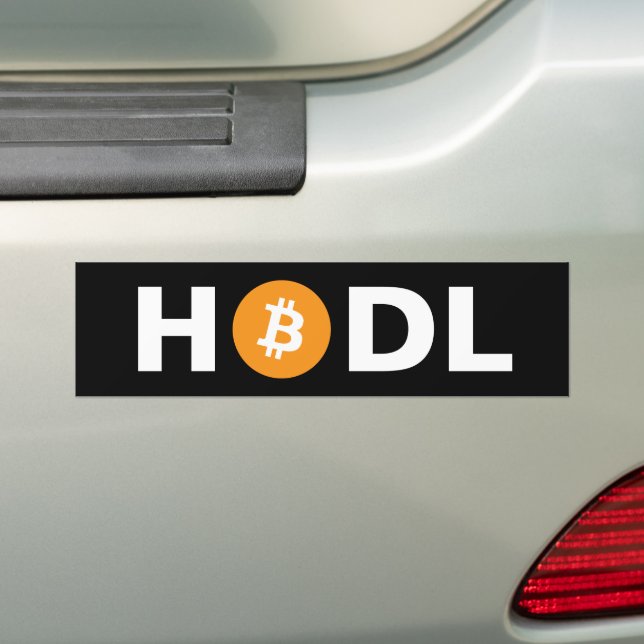 Autocollant De Voiture BTC Bitcoin HAUT Sticker pare-chocs BTC (En voiture)