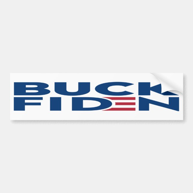Autocollant De Voiture Buck Fiden Slogan Chant Anti Joe Biden (Devant)