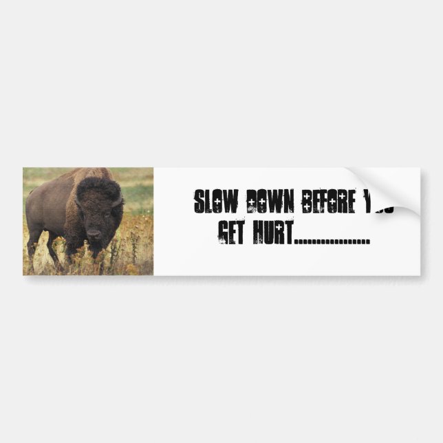 AUTOCOLLANT DE VOITURE BUFFALO (Devant)