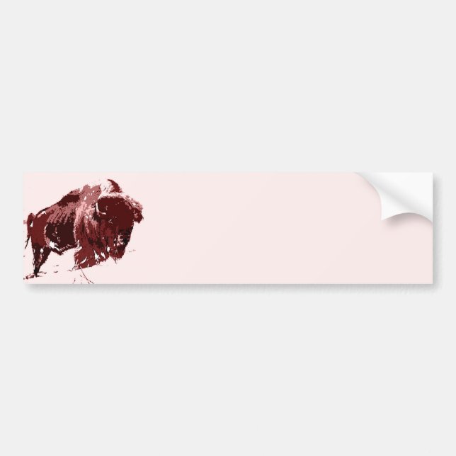 Autocollant De Voiture Buffle - Bison (Devant)