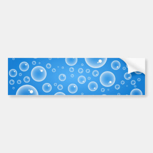 Autocollant De Voiture Bulles bleues