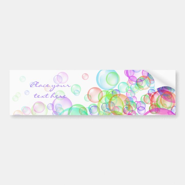 Autocollant De Voiture Bulles de savon (Devant)