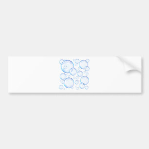 Autocollant De Voiture Bulles de savon bleu transparent