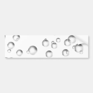 Autocollant De Voiture Bulles en noir et blanc
