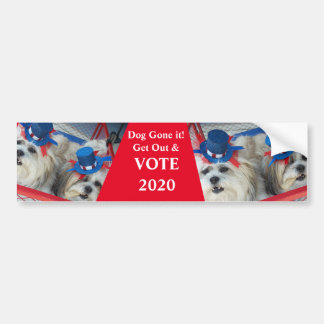 Autocollant De Voiture Bumper Sticker Chien L'A Fait ! VOTER