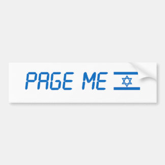 Autocollant De Voiture Bumper sticker Israel