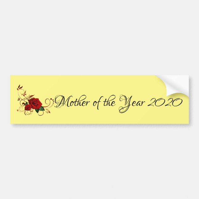 Autocollant De Voiture Bumper Sticker Mère de l'année 2020 (Devant)