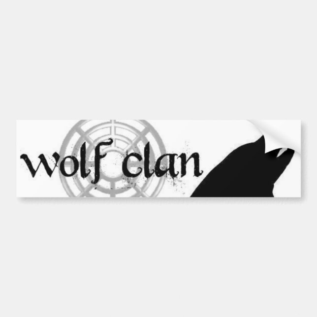 Autocollant De Voiture bumpersticer de clan de loup (Devant)