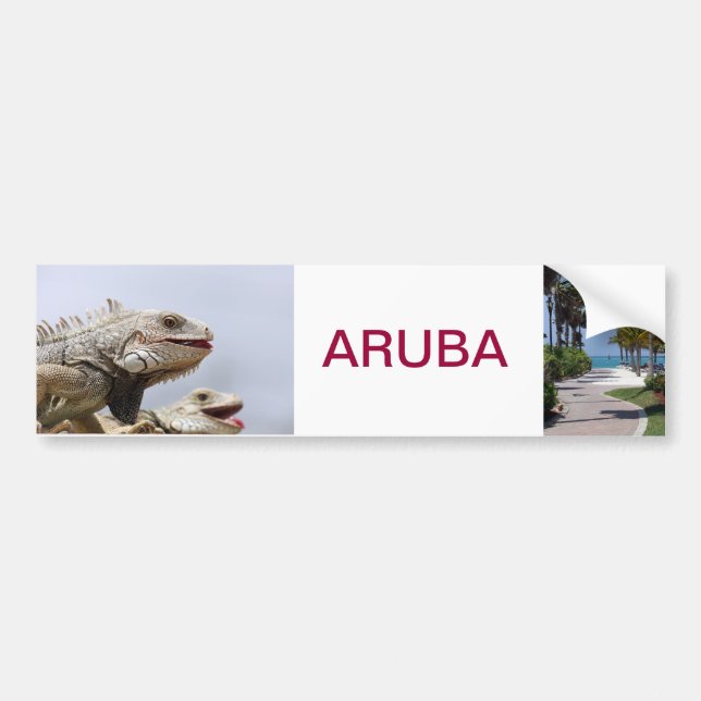Autocollant De Voiture bumpersticker Aruba (Devant)