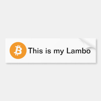 Autocollant De Voiture Bumpersticker - c'est mon Lambo