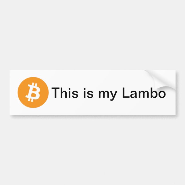 Autocollant De Voiture Bumpersticker - c'est mon Lambo (Devant)
