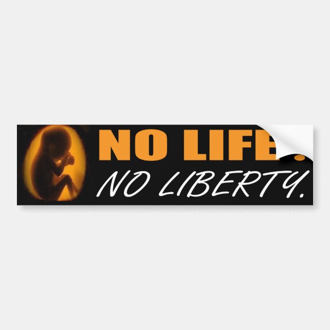 Autocollant De Voiture Bumpersticker contre l'avortement et l'euthanasie (Devant)