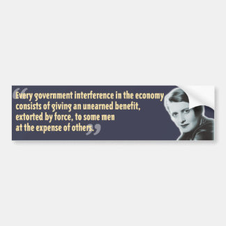 Autocollant De Voiture Bumpersticker d'Ayn Rand