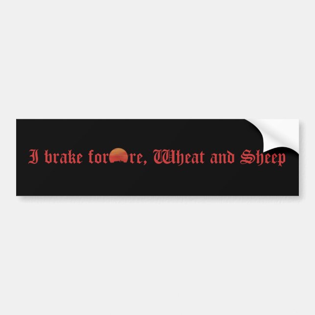 Autocollant De Voiture Bumpersticker de colons… (Devant)