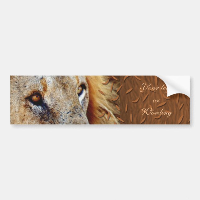 Autocollant De Voiture Bumpersticker de lion (Devant)