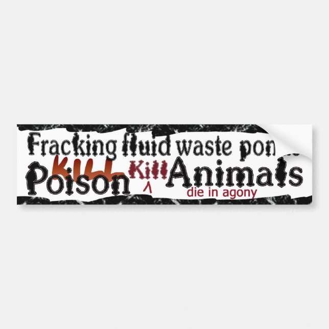 Autocollant De Voiture bumpersticker de mise à mort d'étangs (Devant)