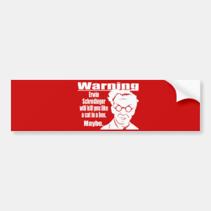 Autocollant De Voiture Bumpersticker de Schrodinger