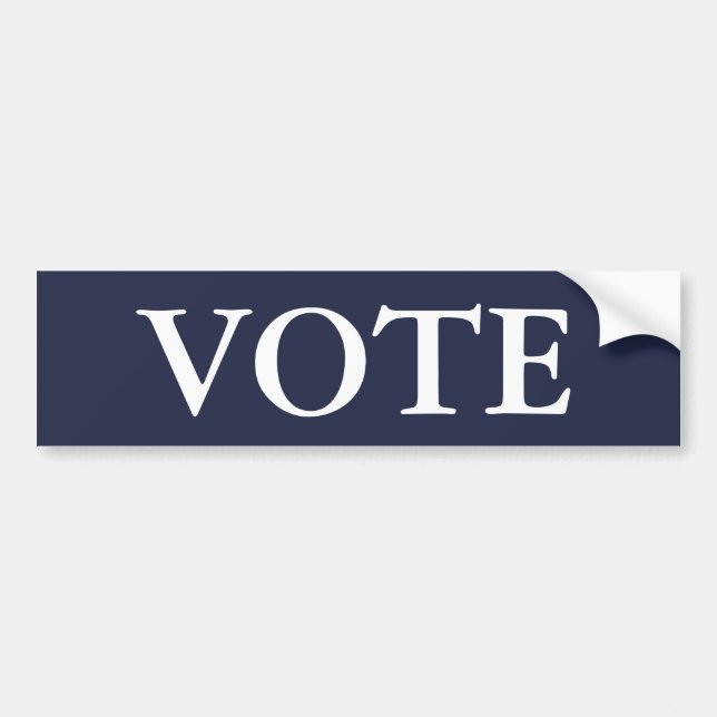 Autocollant De Voiture Bumpersticker de VOTE (Devant)