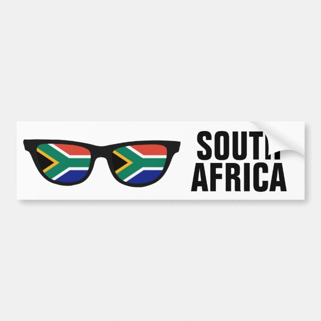 Autocollant De Voiture Bumpersticker personnalisé des nuances sud-africai (Devant)