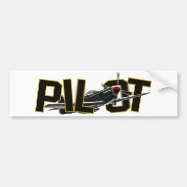 Autocollant De Voiture Bumpersticker pilote (Devant)