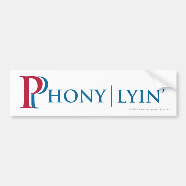 Autocollant De Voiture Bumpersticker satirique de Romney/Ryan (Devant)
