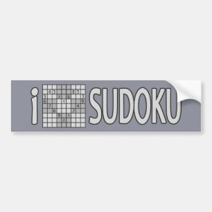 Autocollant De Voiture Bumpersticker SUDOKU