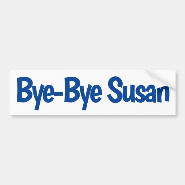 Autocollant De Voiture Bye Bye Susan (Devant)