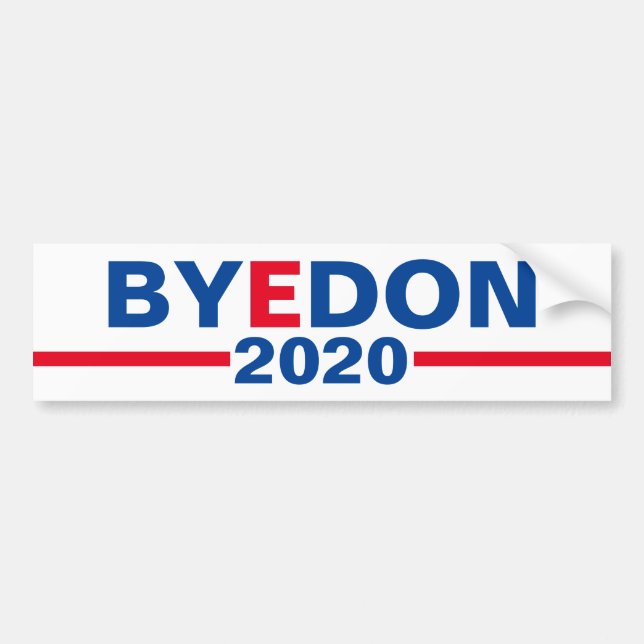 Autocollant De Voiture "Bye Don 2020" Classic Campaign Bumper Sticker (Devant)