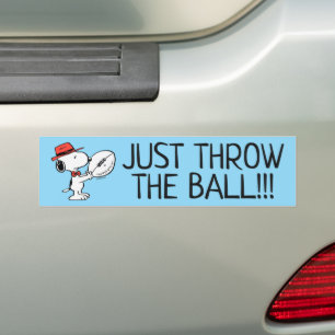 Autocollant De Voiture cacahuètes Coach Football Snoopy