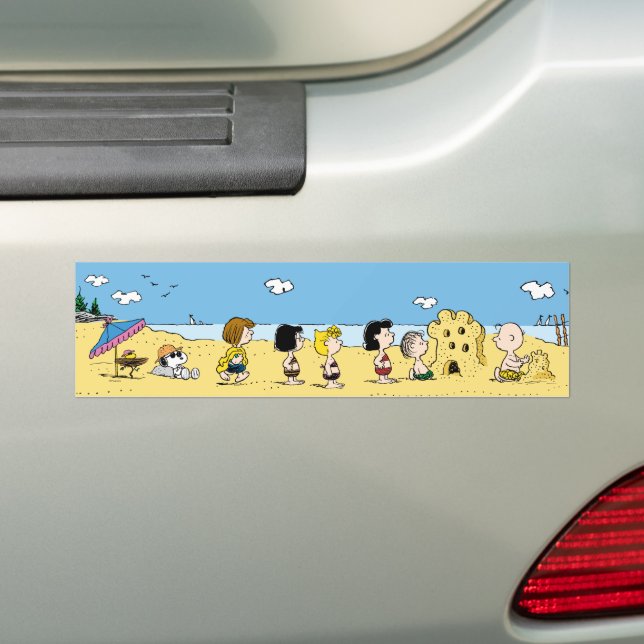 Autocollant De Voiture cacahuètes | Journée à la plage (En voiture)