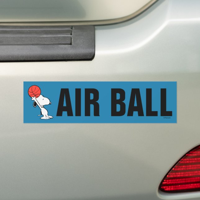 Autocollant De Voiture cacahuètes | Snoopy Basketball Hoop Shot (En voiture)