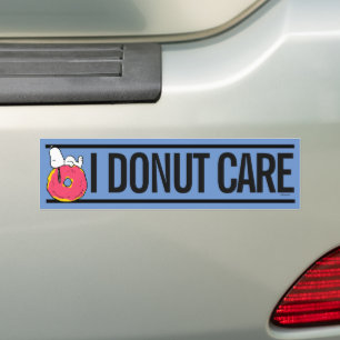 Autocollant De Voiture cacahuètes Snoopy Donut rose