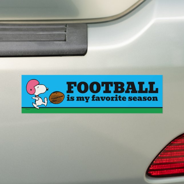 Autocollant De Voiture cacahuètes | Snoopy Football Kicker (En voiture)
