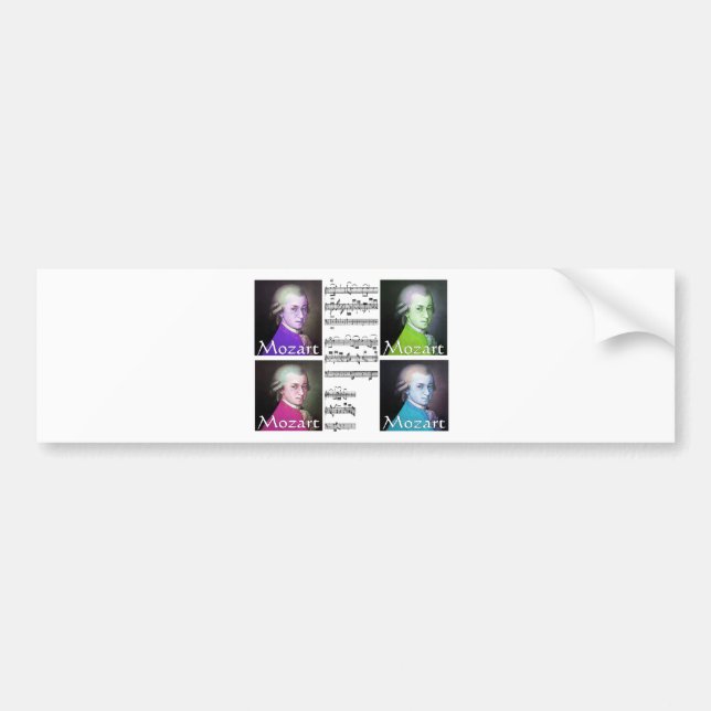 Autocollant De Voiture Cadeaux d'amants de Mozart (Devant)